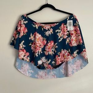Nwt torrid floral swim bottom with skirt
